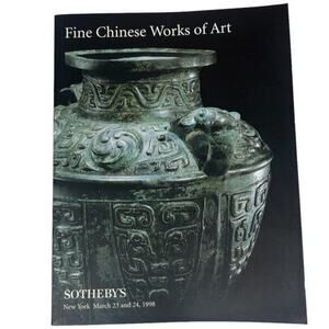 SOTHEBY’S Fine Chinese Works of Art Auction Catalog Sale 7115 & 7107 March‎ 1998